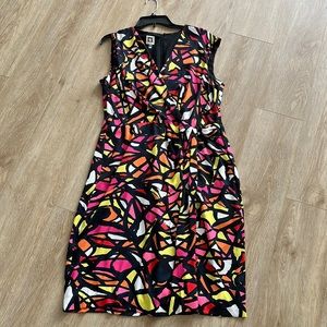 Anne Klein Stained Glass fully lined Midi Dress